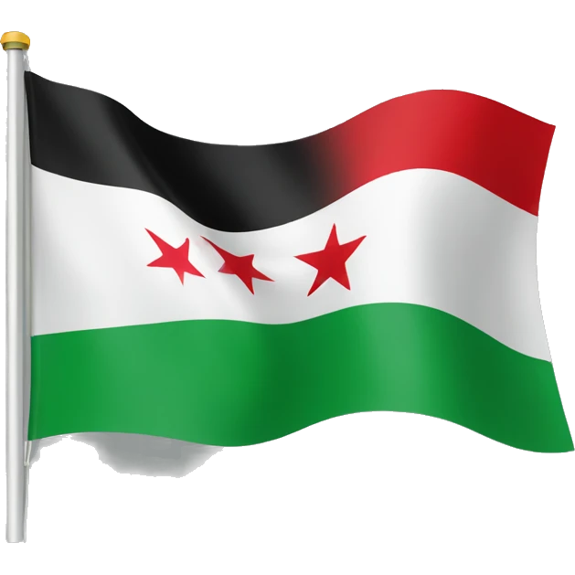 Syrian revolution flag emoji