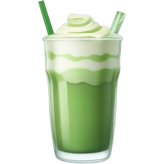 iced matcha latte emoji