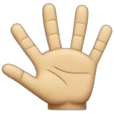 Five Finger Palm face Captain picard emoji