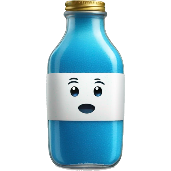 Salt in blue bottle emoji