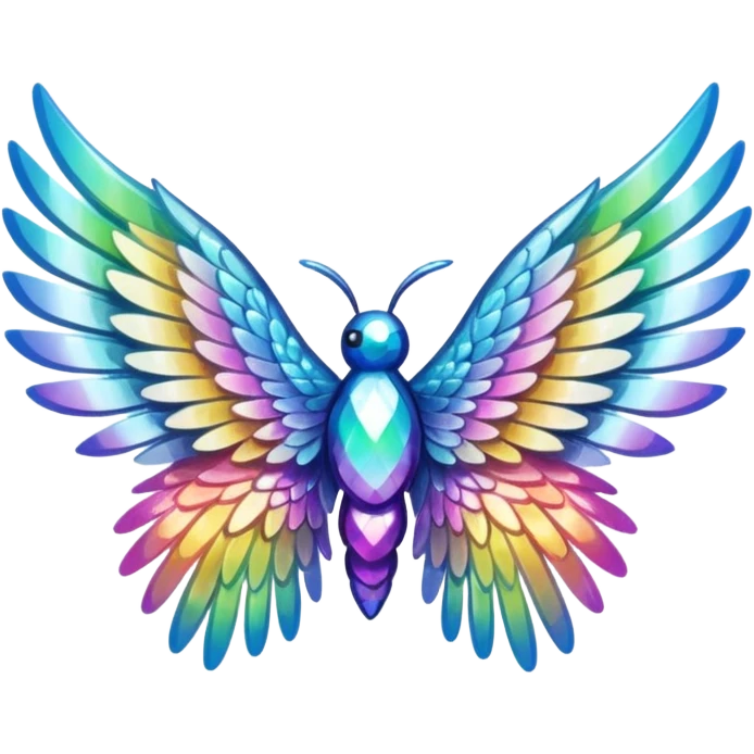  glitter wings, remove background emoji