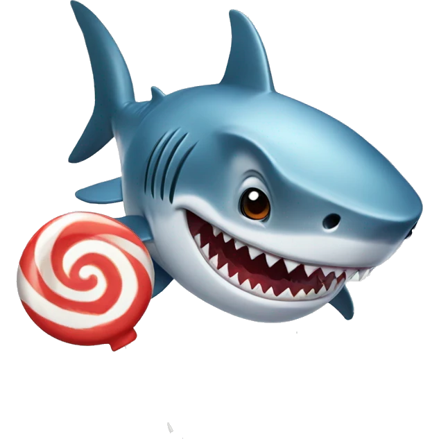 Shark with lollipop  emoji