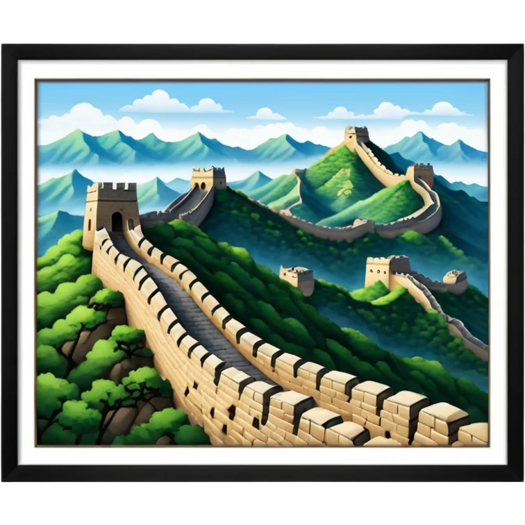 Great wall of china emoji