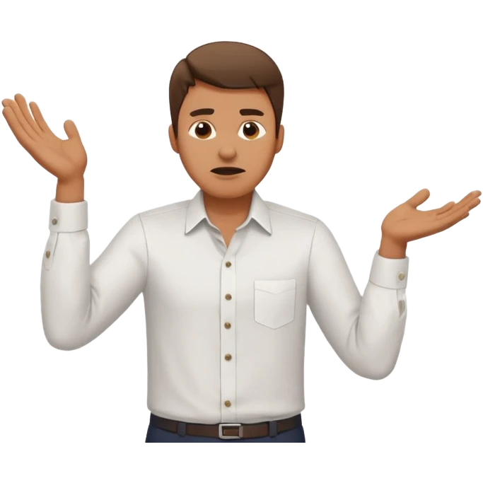 A man throwing papers in the air, frustrates emoji