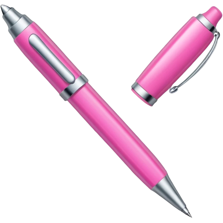 Pink pen emoji