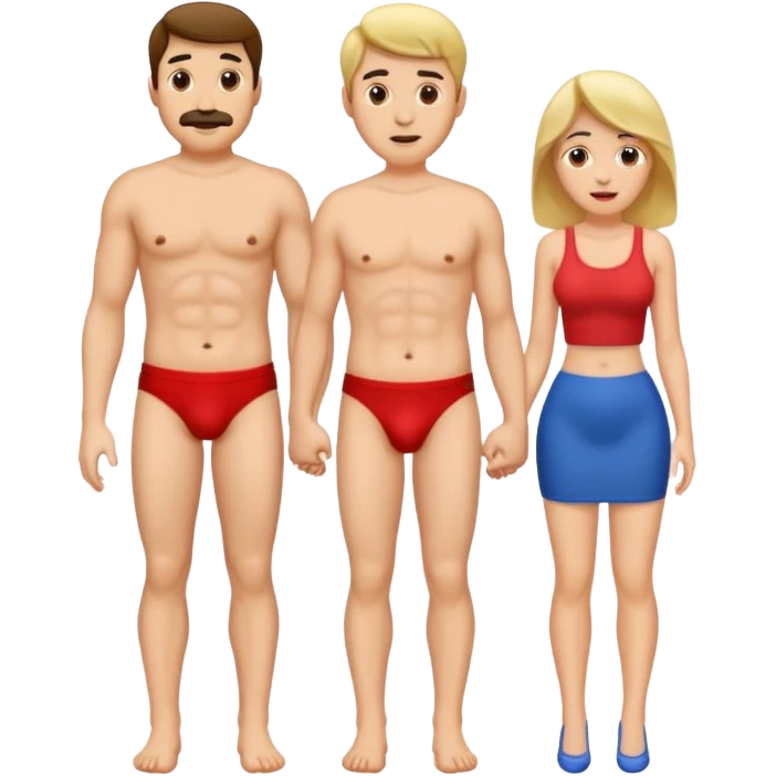 Male adult with erect penis and woman have sex emoji