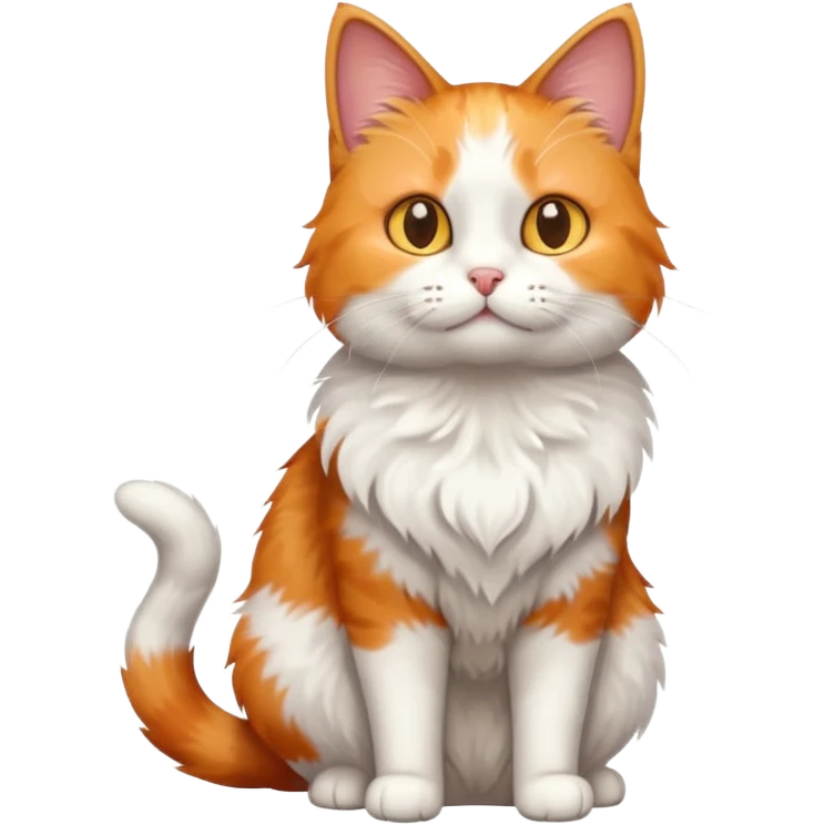 Short cat standing upright emoji
