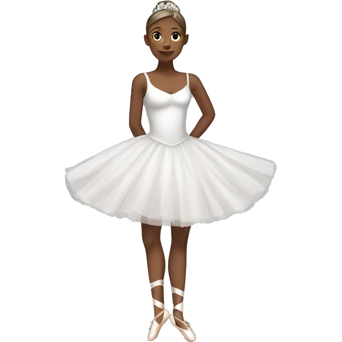 Ballerina white dress emoji