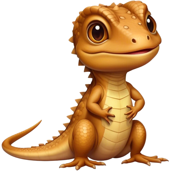 Cute lizard emoji