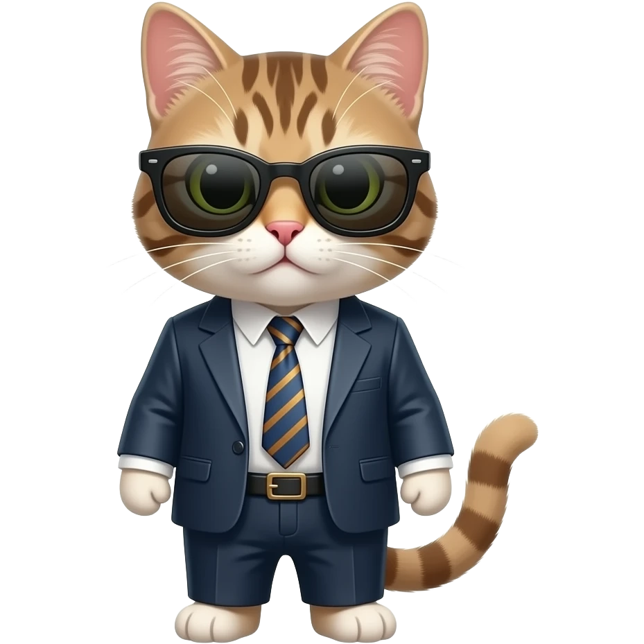 Gözlüklü kedi emojisi yap havalı emoji