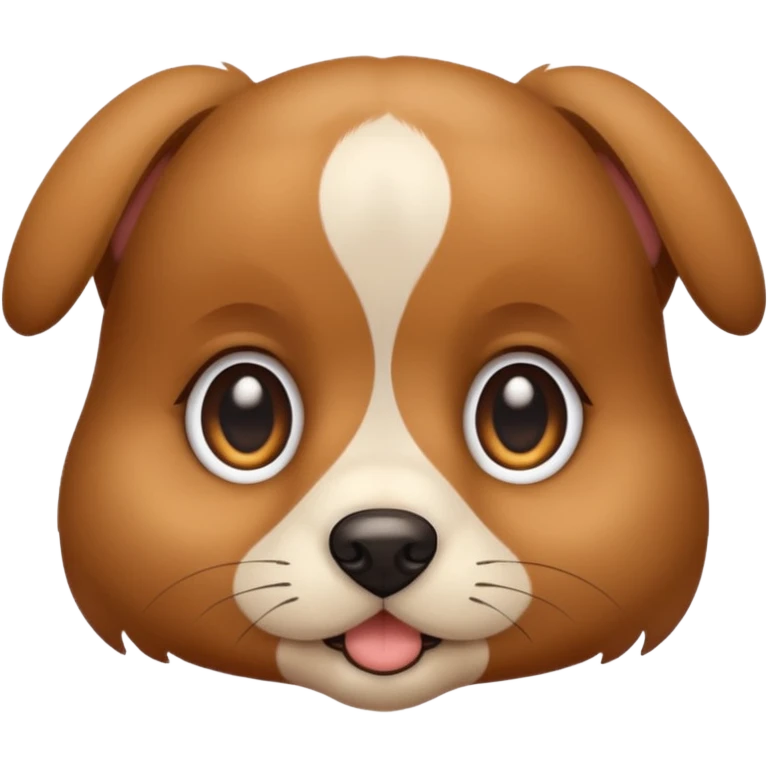 a puppy's face with bright eyes emoji