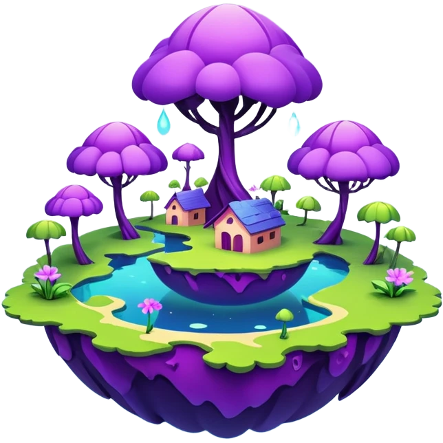 purple world emoji