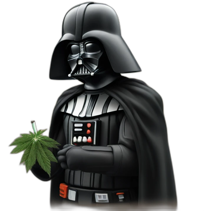 vador smoking weed emoji
