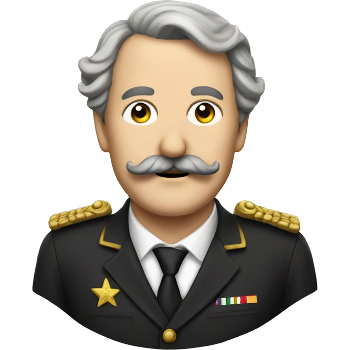 European leader with moustache  emoji