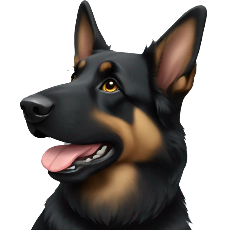 black german shepherd emoji
