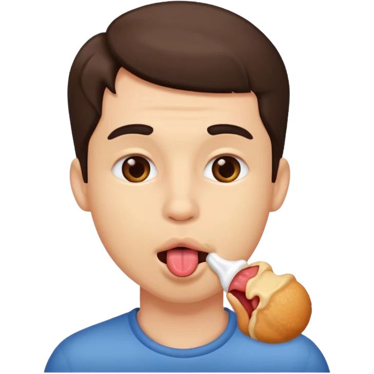 man licking emoji