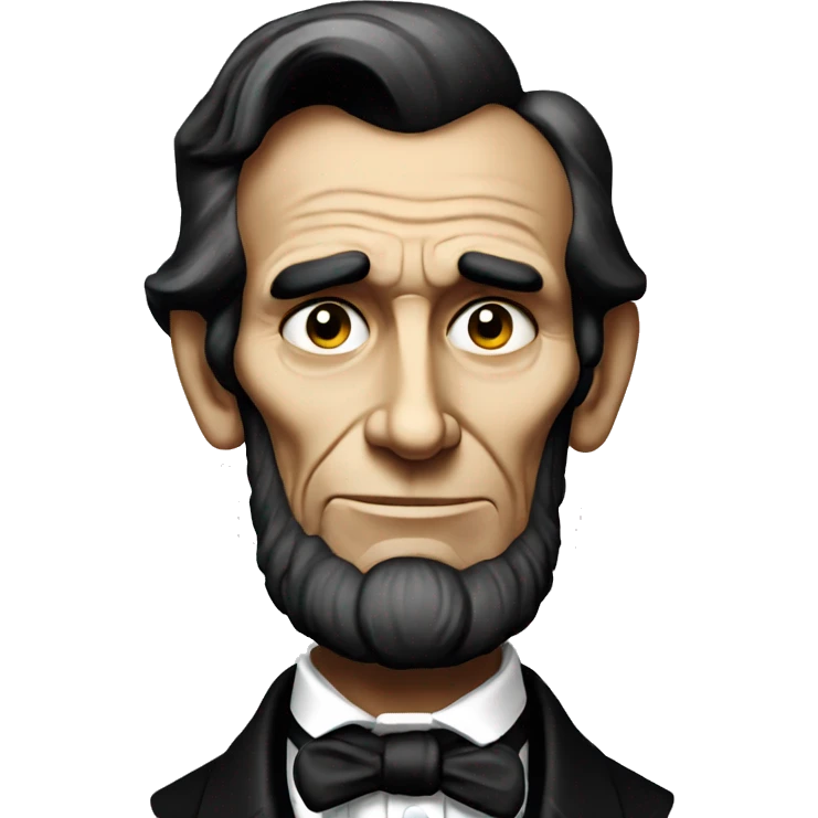 Abe Lincoln surprised face  emoji