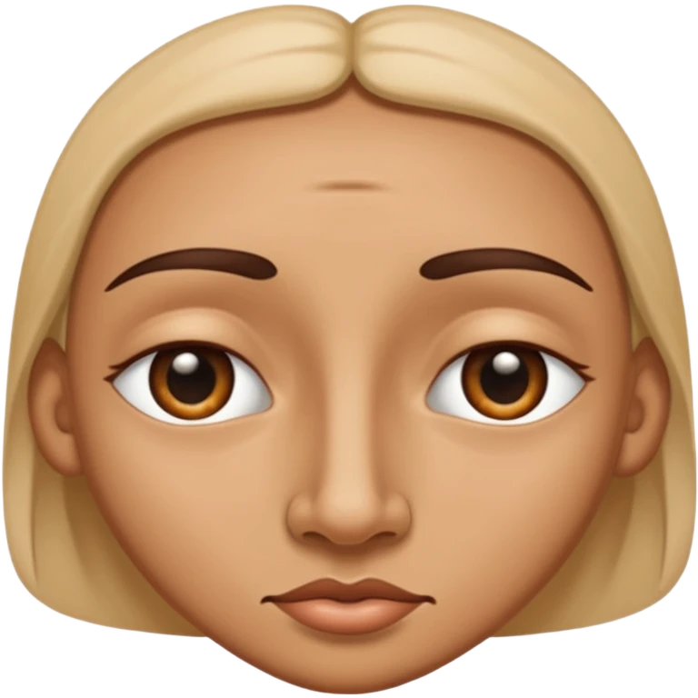 a face with two sides, two noses, two mouths etc. looking each to the opposite side emoji