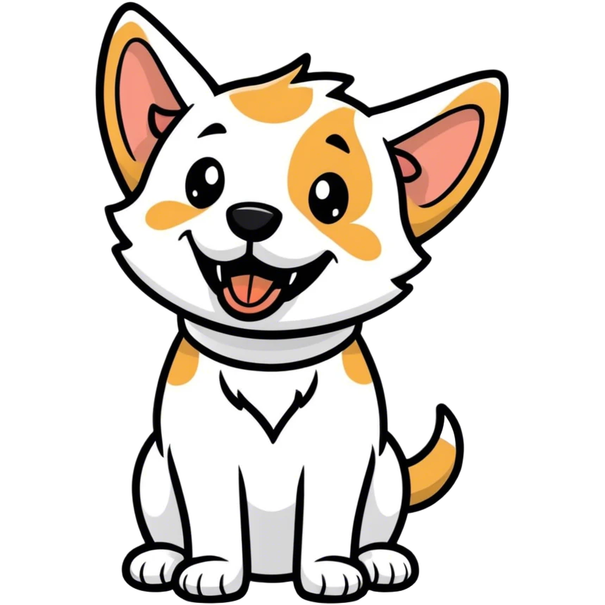 excited dog emoji