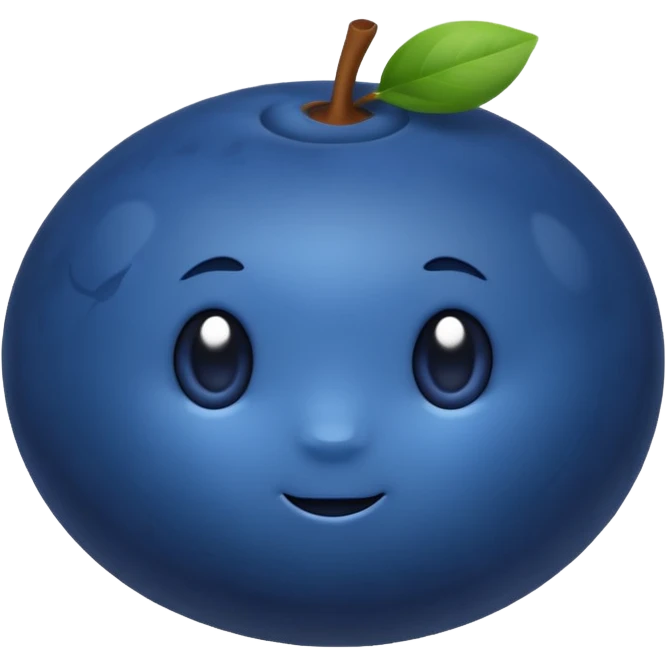 Single blueberry emoji