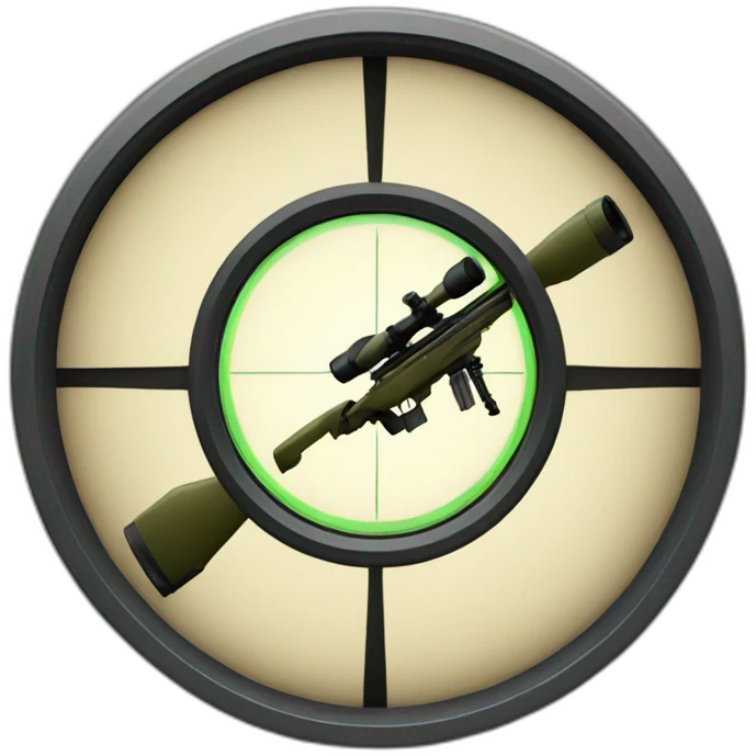sniper's scope emoji