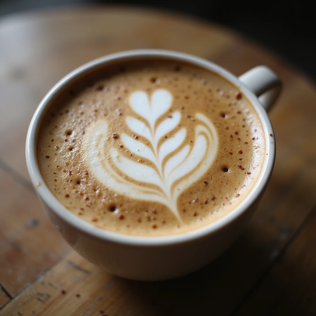 coffee latte, realistic texture, gentle lighting emoji