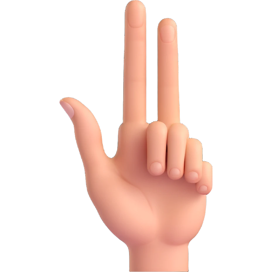 middle finger hand gesture emoji