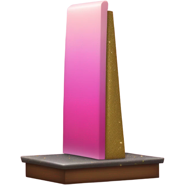 Pink ombre realistic guillotine with glitter emoji