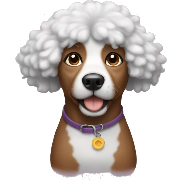 Dog with Afro  emoji