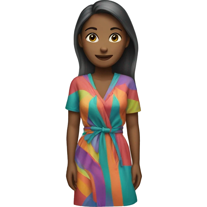 colorful woman clothing emoji