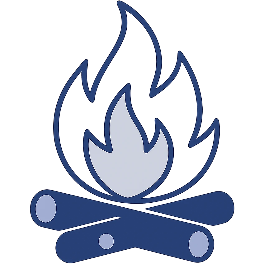 white fire, minimal, clean style emoji