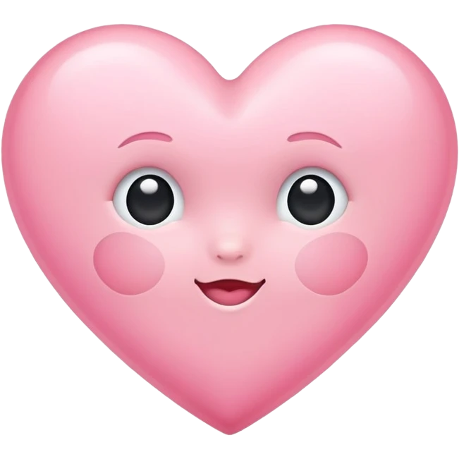 Baby pink heart emoji