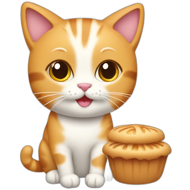 cat making bakery emoji