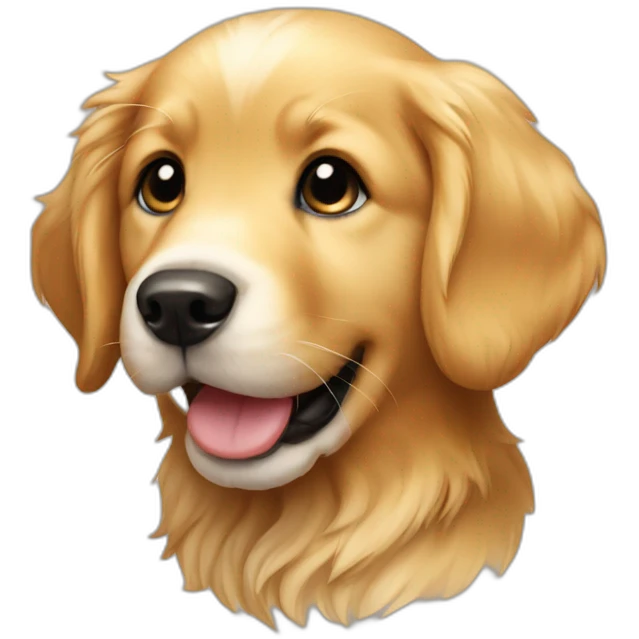 Golden retriever puppy emoji