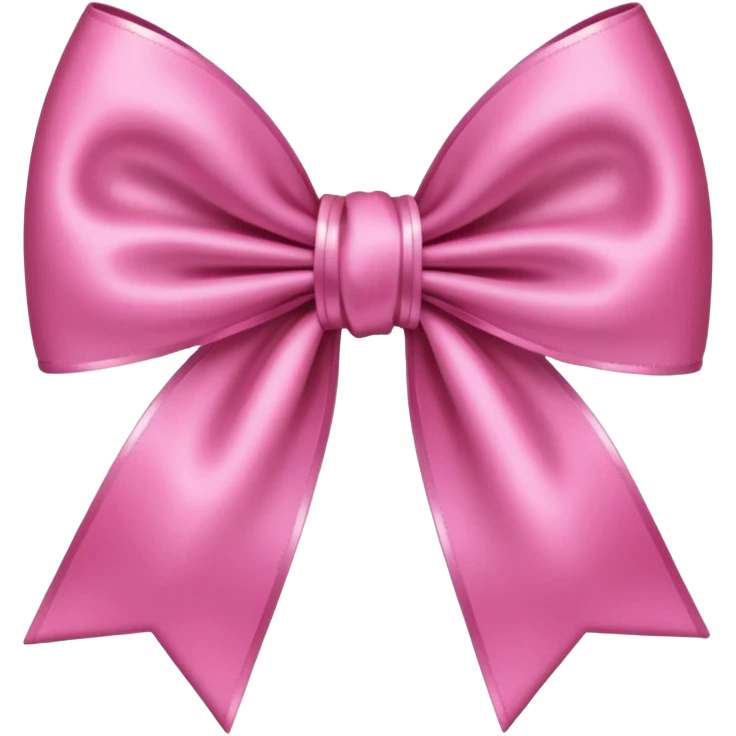Pink bow with sparkles emoji