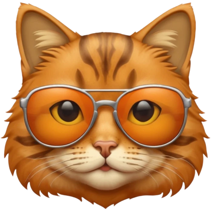 Cat wearing sunglasses emoji