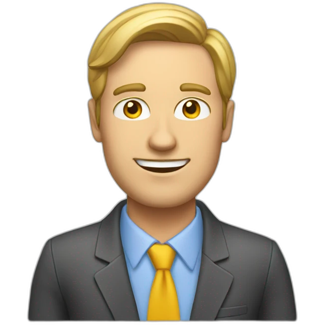 white guy sales advisor emoji