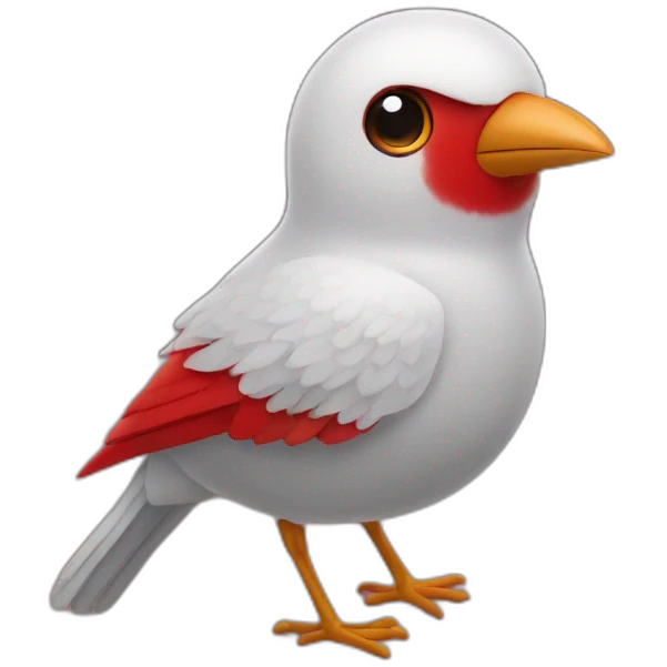 Bird space red emoji