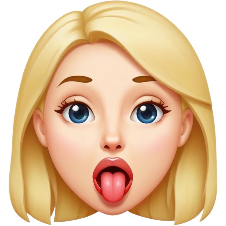 woman sticking her thoung out emoji