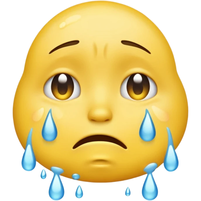 Crying unisex yellow emoji emoji