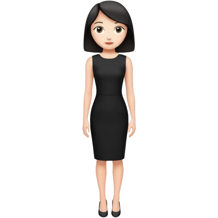 little black sheath dress emoji