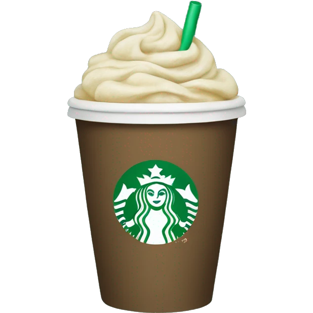 starbucks cup with a bow on it emoji
