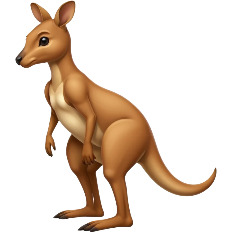 Kangaroo with human legs  emoji