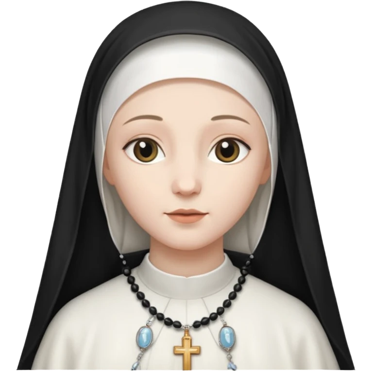 nun in white veil emoji