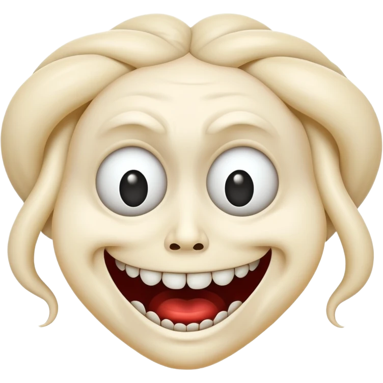 Creepy twisted face emoji  emoji