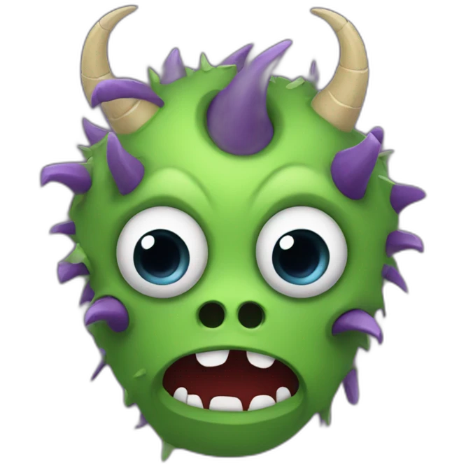JavaScript language depicted as monster emoji