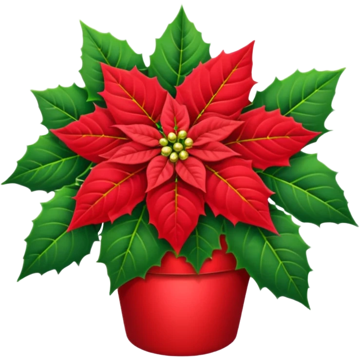 christmas   Poinsettia icon emoji
