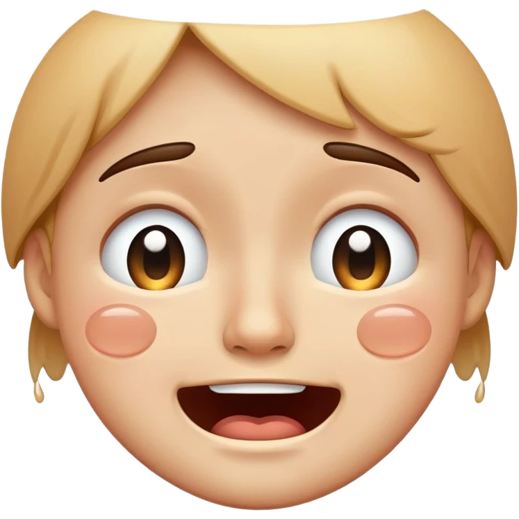 make a face is crying and smile emoji