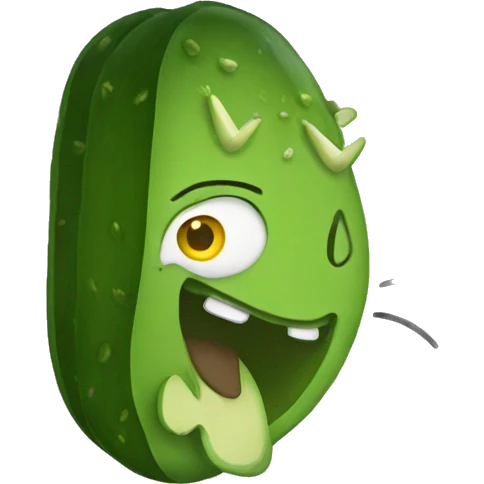 Pickle with cat ears emoji