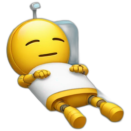 sleeping robot emoji
